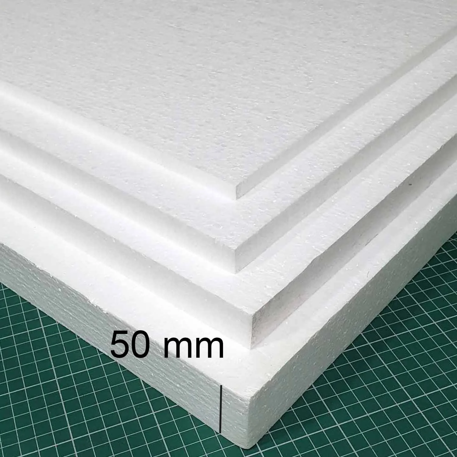 [PLPL10050050] Plancha de Plumavit 50x100cm Alta Densidad 25kg/m3 50mm