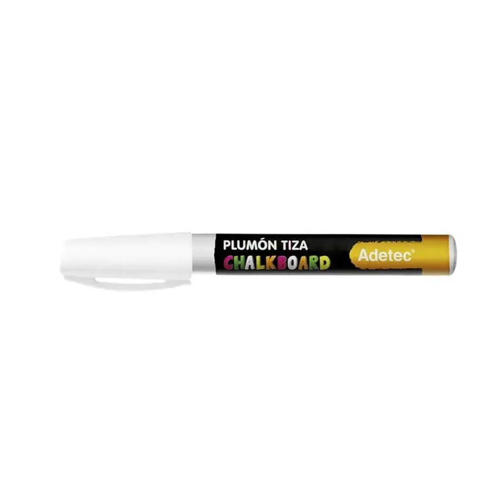 [743] Plumón de Tiza Adetec Color Blanco