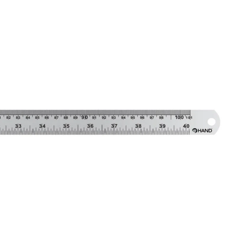 [#F-100] Regla Metálica Hand Plana de Acero Inoxidable 100cm