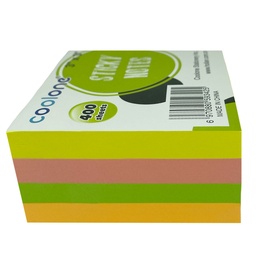 [TACOHOL002] Taco de Notas adhesivas 4 colores Neón Post It 75X75mm 400hj