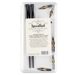 [3071] Set de Plumillas y porta plumillas para Caligrafía Speedball