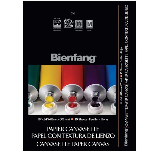 Block Bienfang 710 Canvas tipo Lienzo 45.7x60.7cm 10hj 281gr