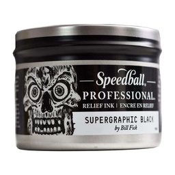 [3970] Tinta Negra de Relieve Profesional Speedball 473ml