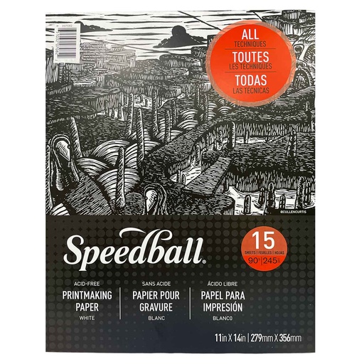 Block Papel Para Grabado Speedball 245gr 27.9x35.6cm 15hjs