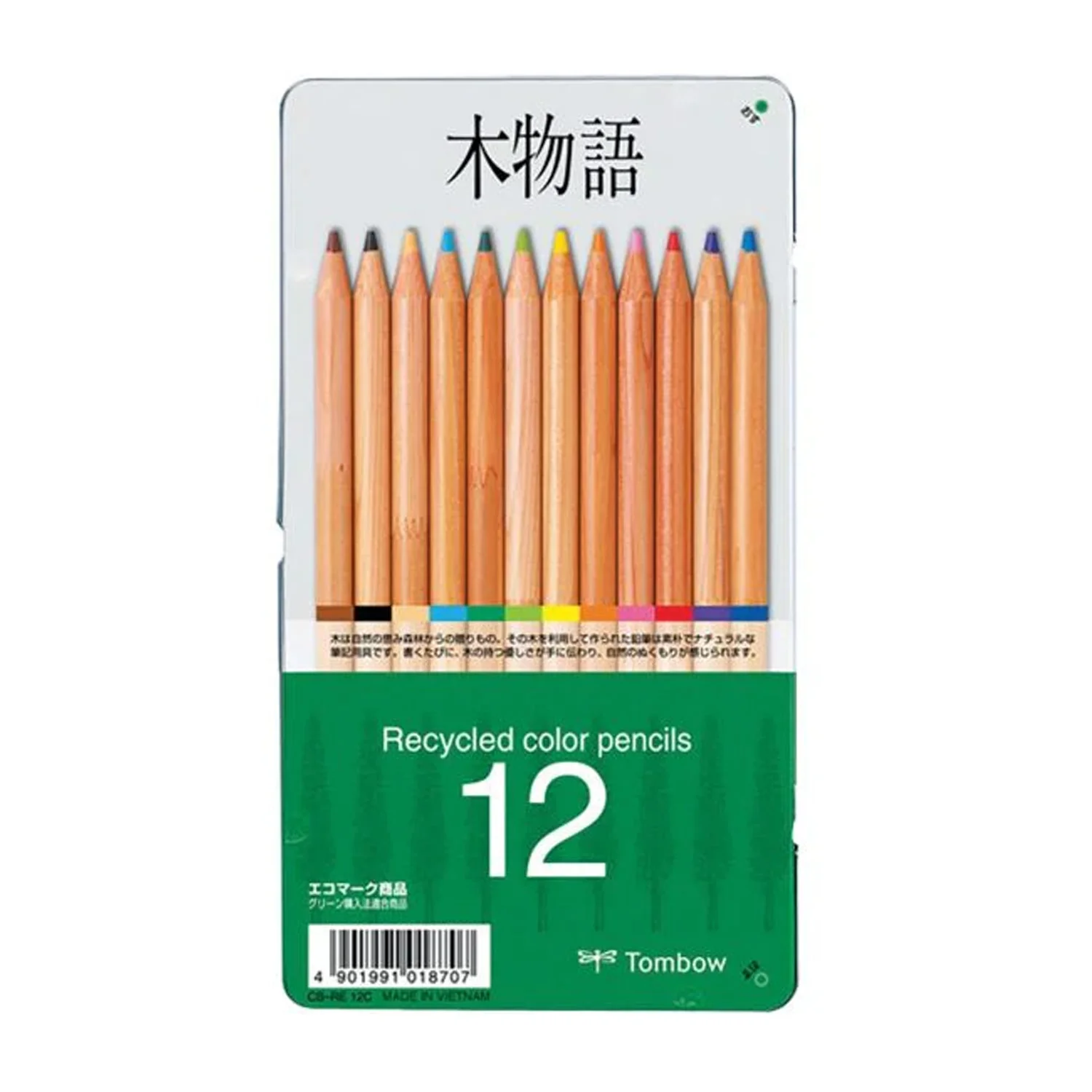 [51625] Set de Lápices Color Recycled Tombow (12 Colores)