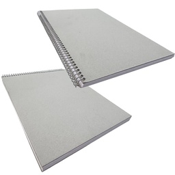 Croquera Papel Bond Tapa Gris 21.6x27.9cm (Carta) 100hj