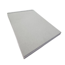 [BOTG02133100] Croquera Papel Bond Tapa Gris Block 21.6x33cm (Oficio) 100hj