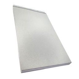 [HILA02737050] Croquera papel Hilado 9 140gr Tapa Gris Block 27x37cm (1/8 Pliego) 50hj