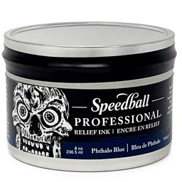 [3942] Tinta Relieve Profesional Speedball Grabado Azul Ftalo236ml
