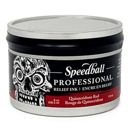 [3949] Tinta Relieve profesional Speedball Grabado Rojo Quinacridona236ml