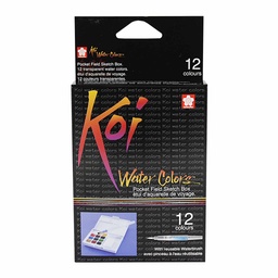 [XNCW-12H] Sakura Koi Acuarela + Pincel de Agua 12 Colores