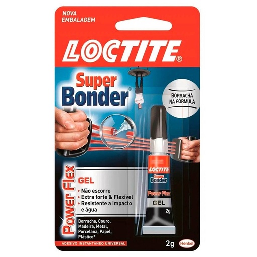 Adhesivo Super Bonder Loctite Power Flex Gel 2g