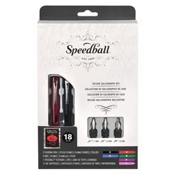 [2904] Set Pluma Fuente Caligráfica Speedball (2 Plumas+ libro)