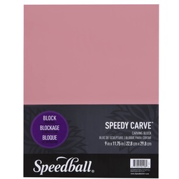 [4196] Goma para Grabado Speedball Speedy-Carve Rosada (23x30cm)