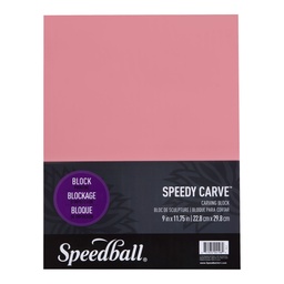 [4197] Goma para Grabado Speedball Speedy-Carve Rosada (30x30cm)