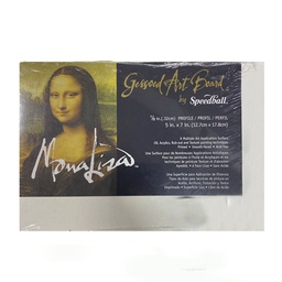 [10303] Tablero Rígido de Arte Gessoed Mona Lisa 12.5x17.5cm