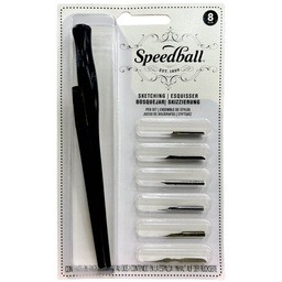 [2964] Set de Plumillas Speedball Caligráficas Mixtas Delinear