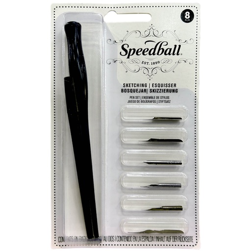 Set de Plumillas Speedball Caligráficas Mixtas Delinear