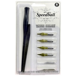 [2966] Set de Plumillas Speedball Caligráficas Mixtas Caricaturas