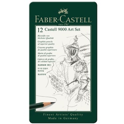 [119065] Lápices Grafito Faber-Castell 9000 (8B-2H) 12 ud