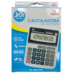 [CALCHON013] Calculadora Pila JM 12 Dígitos en Pantalla