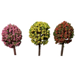 [Ares03516SURFRUPLA] Árbol Frutal 3.5 x 1.6cm Follaje Plástico Colores Surtido
