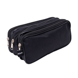 [A503185] Estuche Escolar Triple Cierre Adix Negro