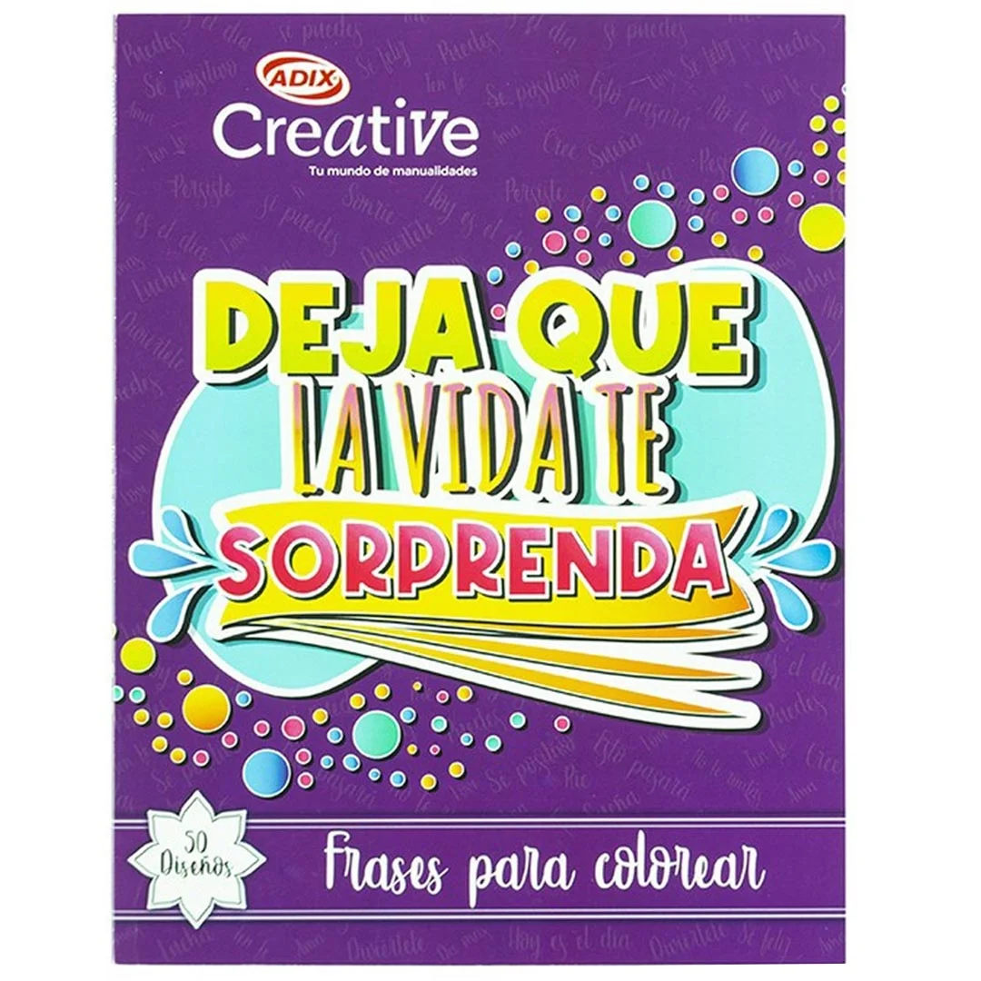 [C201026] Libro de Frases Adix para Colorear