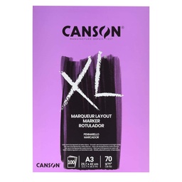 [297237] Block Canson XL Marker A3(29.7x42cm) 70gr 100hjs