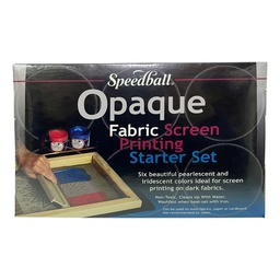 [4590] Set de 6 pinturas serigráficas para TELAS OSCURAS 120ml Speedball