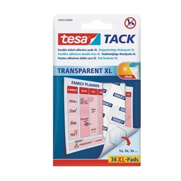 [59404] Tack XL Transparente Tesa 36 Pzas