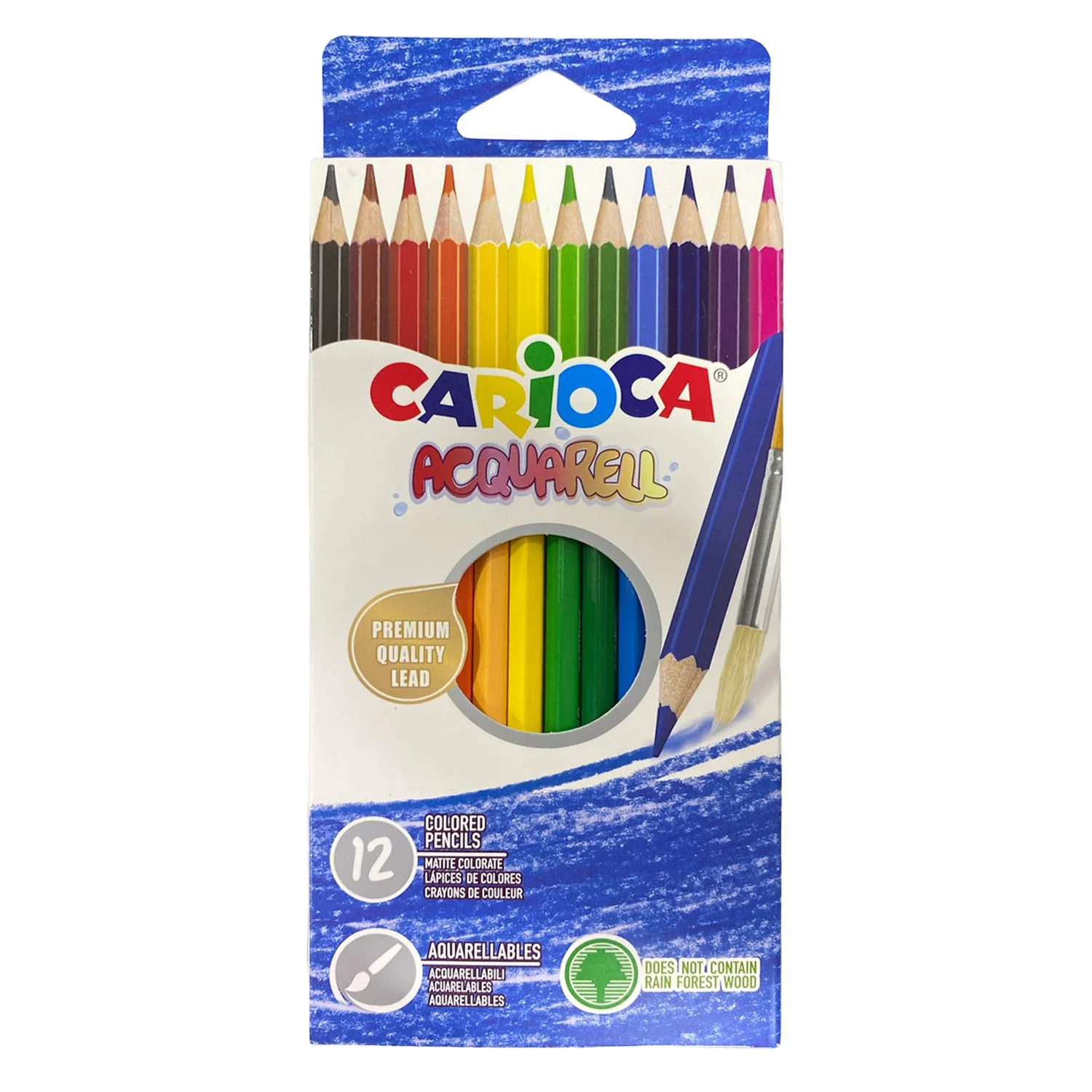 [42857] Lápices Acuarelables Carioca 12 Colores