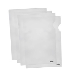 [23892-9] Carpeta en L A4 Transparente Isofit