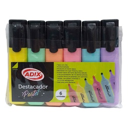 [A603019] Set de Destacadores Adix Colores Pastel