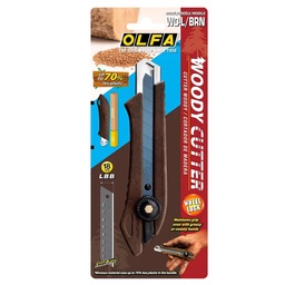 [WD-L/BRN] Cuchillo Cartonero Olfa 18mm De Madera