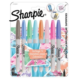 [2102521] Set 8 Marcadores Sharpie Permanente Tonos Pastel