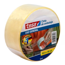 [53380-100] Cinta Embalaje Uso General Tesa Transparente 100m x 48mm