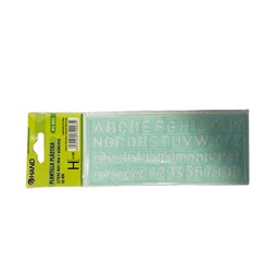 [#S-802] Normógrafo (Plantilla de Letras) flexible Hand 10mm