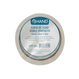 [#TT-1212] Cinta Adhesiva Doble Contacto 12mm
