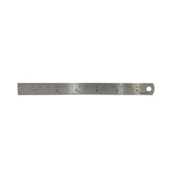 [#F-015] Regla Metálica Hand Plana de Acero Inoxidable 15cm