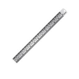 [#F-030] Regla Metálica Hand Plana de Acero Inoxidable 30cm