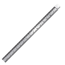 [#F-040] Regla Metálica Hand Plana de Acero Inoxidable 40cm
