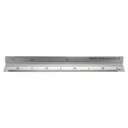 [ESAL01502020ARQ] Escalímetro Aluminio Arquipunto 6 esc.15cm (con logo)