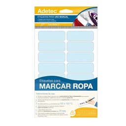 [2511] Etiqueta para Ropa Adetec Uso Manual 63x25mm
