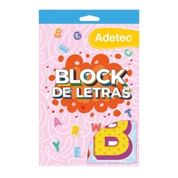 [844] Block de Stickers Adetec Letras