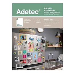 [8055] Papel Magnético Inkjet Adetec Carta 5 hjs