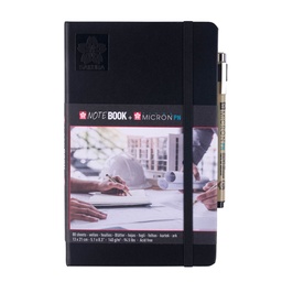 [94150003] Sketchbook Sakura Hoja Blanco 21x13cm + Pigma Micron PN Negro