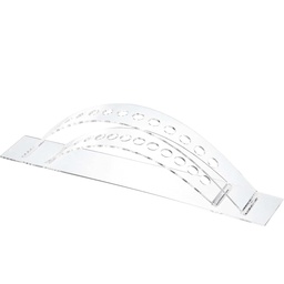 [EXAC03008040G12] Exhibidor Acrilico Renart 30x8x4.5 cm 12 Espacios Vertical Abanico 1.2 cm ø