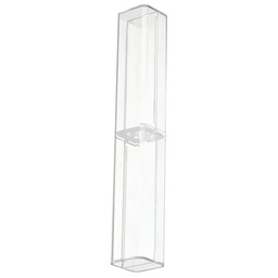 [ESAC01503030TRA] Estuche Acrilico Cuadrado Renart para Lápiz 15.5x2.5x2.5cm Transparente