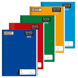 [22129-5] Cuadernos College Cuadriculado tapa color liso 100hj